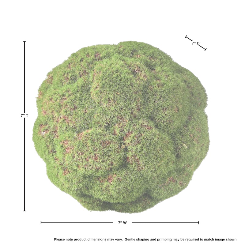 Textured Moss Orb 7"