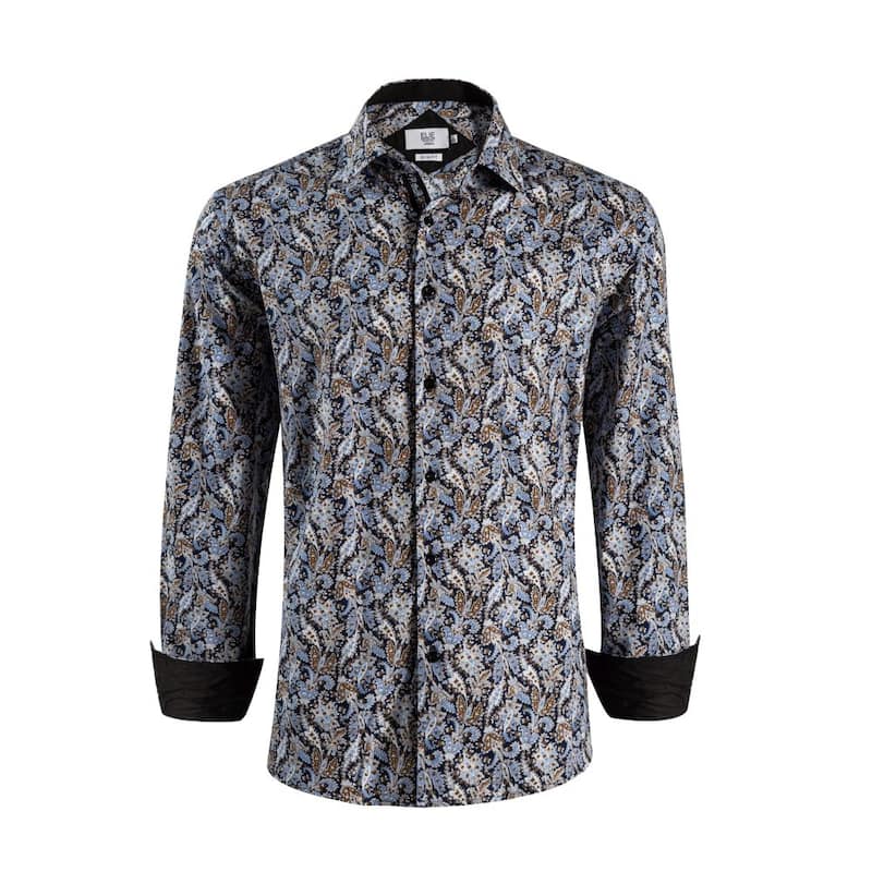 Elie Balleh Men's Slim Fit Paisley Button-Down Shirt