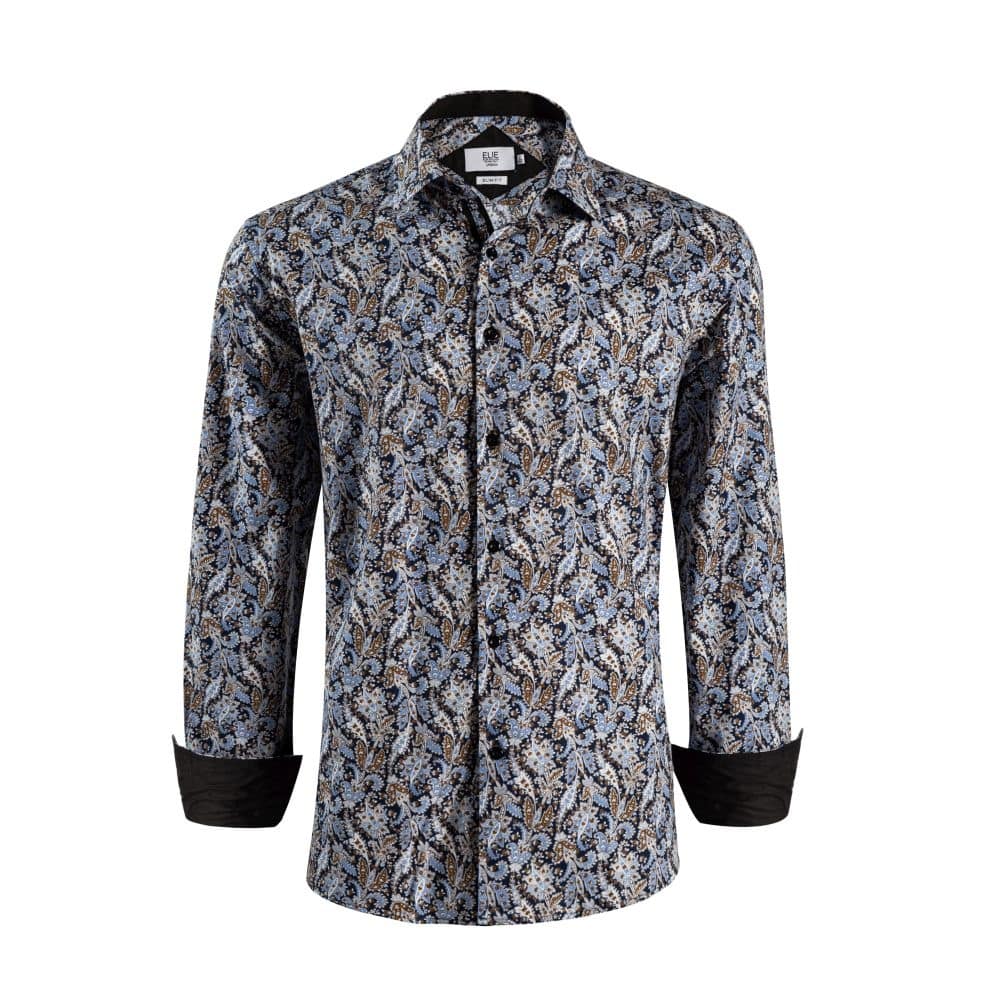 Elie Balleh Men's Slim Fit Paisley Button-Down Shirt