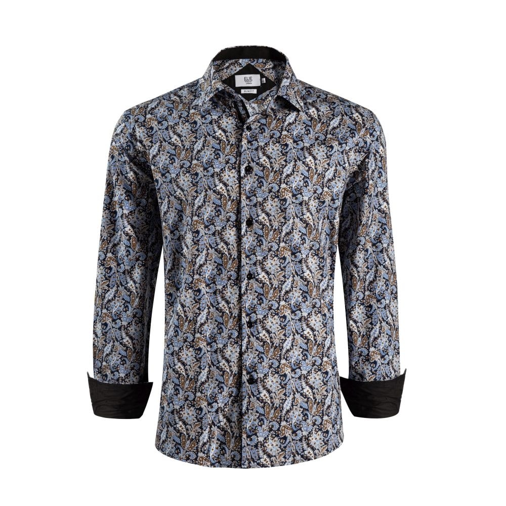 Elie Balleh Men's Slim Fit Paisley Button-Down Shirt