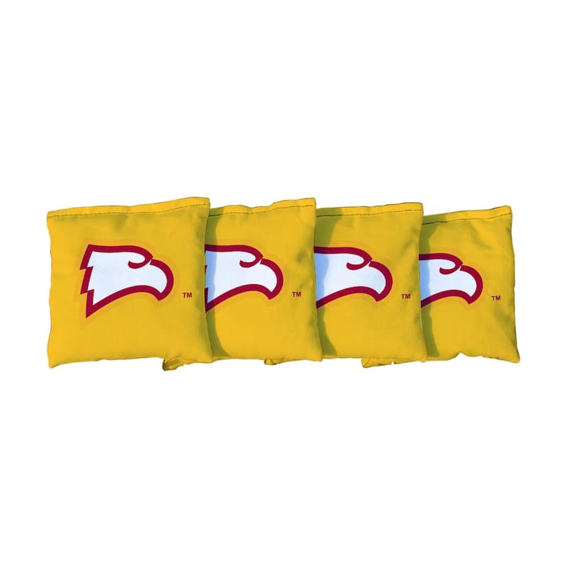 Winthrop University Eagles Yellow Cornhole Bags - All-Weather Resin Filled