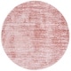 preview thumbnail 41 of 78, SAFAVIEH Tahoe Shag Yaprak Abstract 1.2-inch Thick Rug 6'7" Round - Pink/Ivory - Round