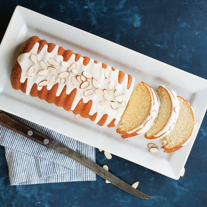 Nordic Ware Cinnamon Bread Loaf Pan and Almond Loaf Pan, Navy - Blue