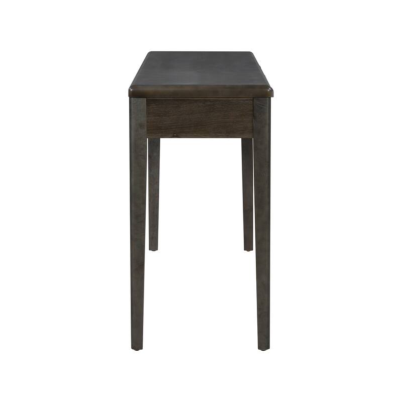 59.84"Elegant Console Table,Light Luxury Entryway Table with 3 Drawers,Farmhouse Sofa Table with Soft-Corner Design