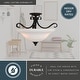 preview thumbnail 4 of 12, Monrovia 17-in W Bowl Semi Flush Mount Ceiling Light White Glass - 17-in W x 12-in H x 17-in D