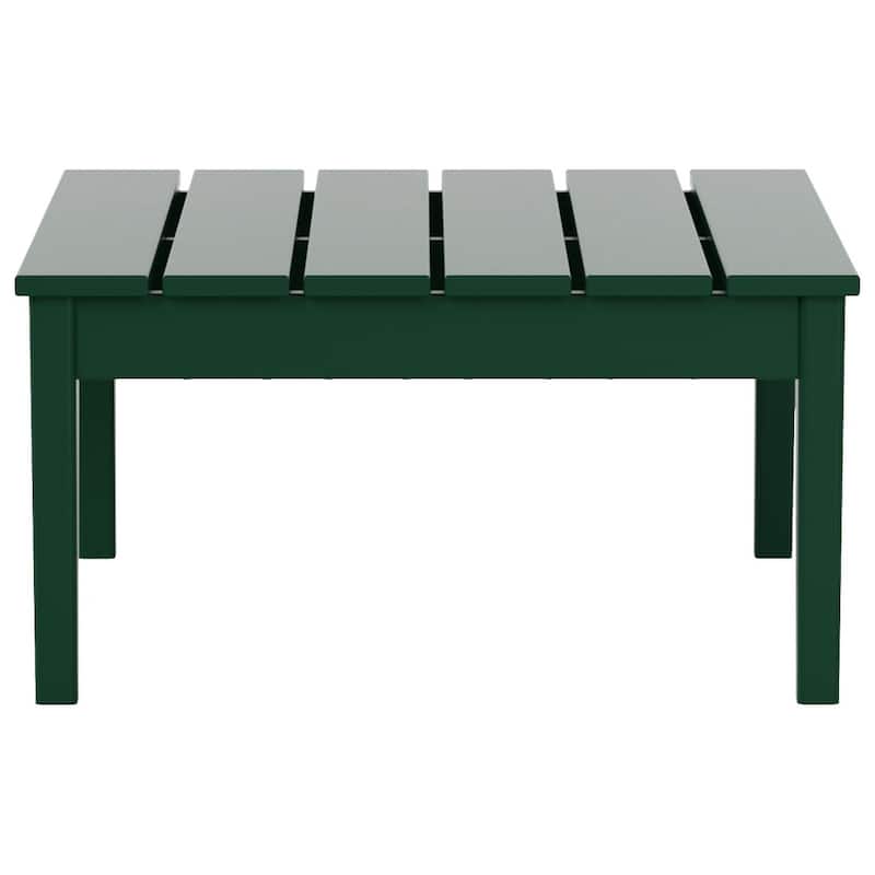 Polytrends Shoreside HDPE Eco-Friendly All Weather Square Modern 32" Conversation Table