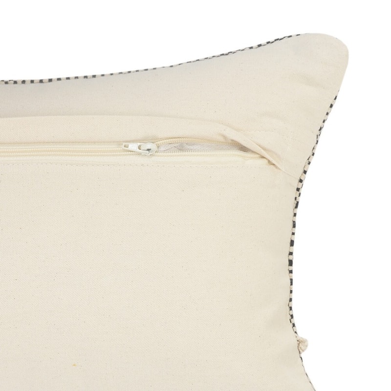 Sevita Diamond Overtufted Cotton Indoor Throw Pillow 20 inch - 14" x 36" - Polyester