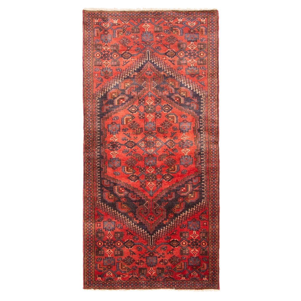 ECARPETGALLERY Hand-knotted Andelz Red Wool Rug - 3'1 x 6'7