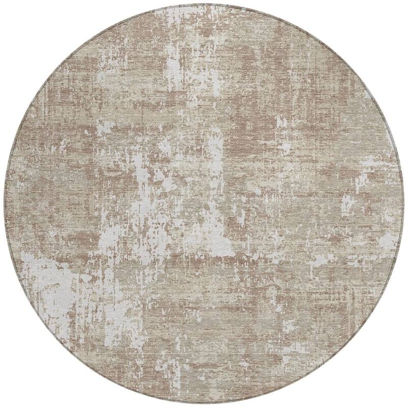 HomeRoots Abstract Transitional Rectangle Outdoor Rug