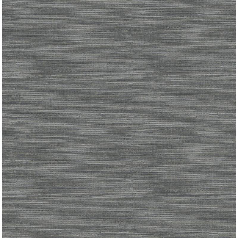 A-Street Prints Sheehan Black Faux Grasscloth Wallpaper