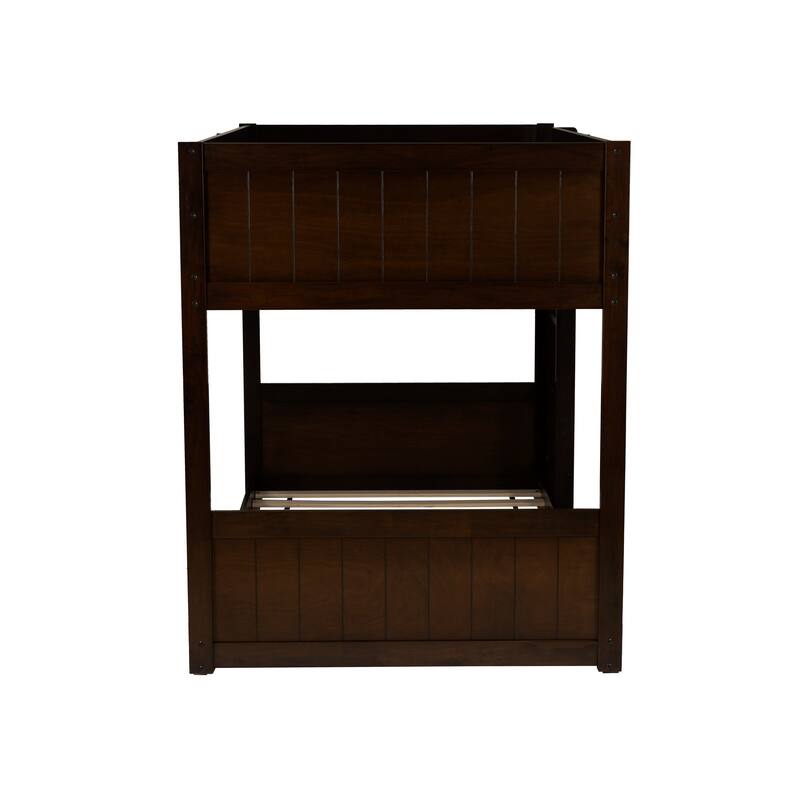 Linon Delphia Low Profile Twin over Twin Bunk Bed