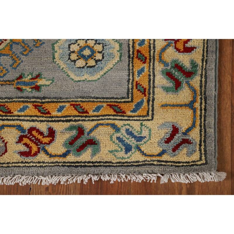Kazak Oriental Runner Rug Hand-Knotted Wool Carpet - 2'8" x 16'4"
