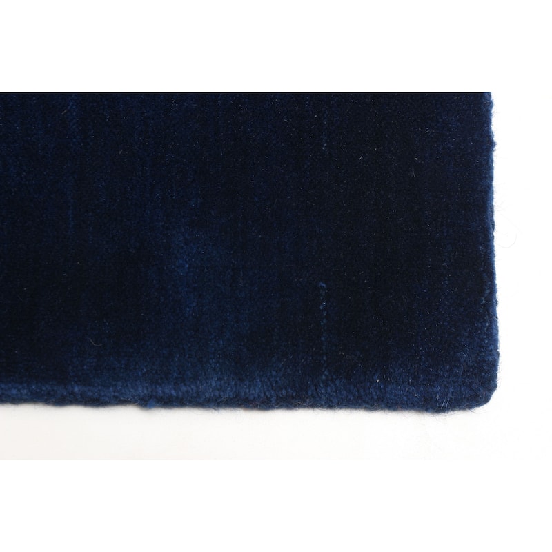 ECARPETGALLERY Hand Loomed Kashkuli Gabbeh Dark Blue Wool Rug - 2'10 x 4'10