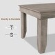 preview thumbnail 14 of 15, 71" Rustic Dining Table for 6–8, Wood Rectangular Kitchen Table with Trim Edge, Brown