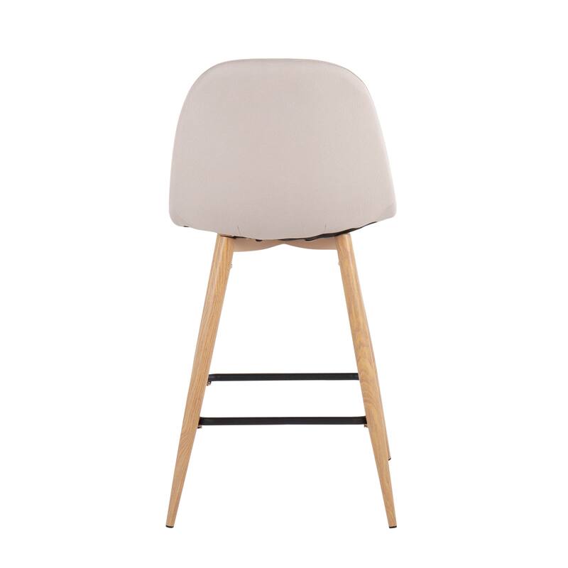 Carson Carrington Stone Natural Counter Stool - Set of 2