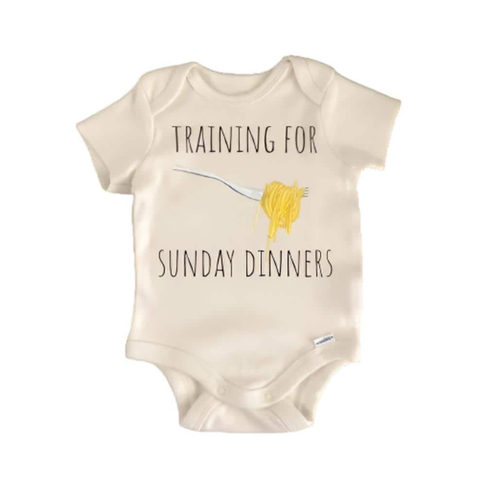 Italian Sunday Dinner Pasta - Baby Boy Girl Clothes Infant Bodysuit Funny Cute Newborn