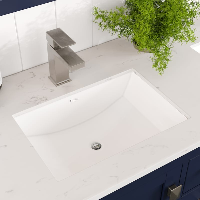 London 54"W Bath Vanity with Carrara Quartz Top & Undermount Sink