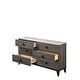 preview thumbnail 3 of 6, ACME Avantika Dresser in Faux Marble and Rustic Gray Oak