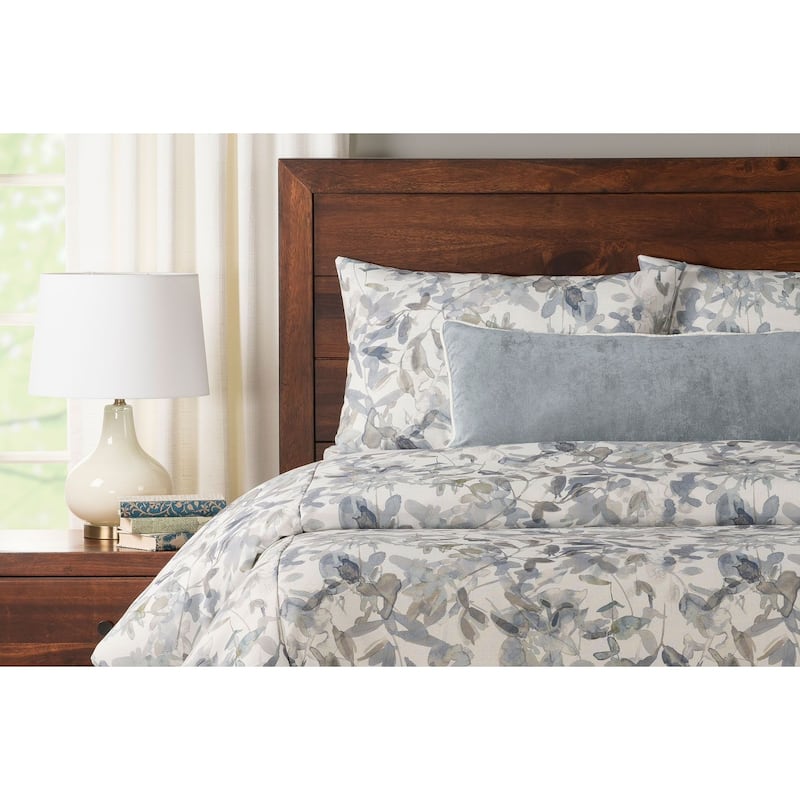 Siscovers Lake Placid Abstract Floral Print Duvet Set