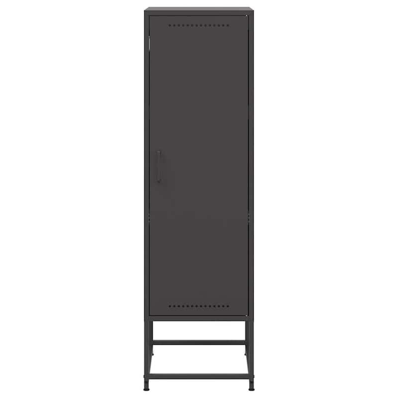 vidaXL Highboard Storage Side Cabinet Cupboard Living Room Furniture Steel - 15.4 x 14.2 x 48.4