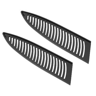 2Pcs PP Kitchen Knife Sheath Cover Sleeves for 8" Chef Knife, Black