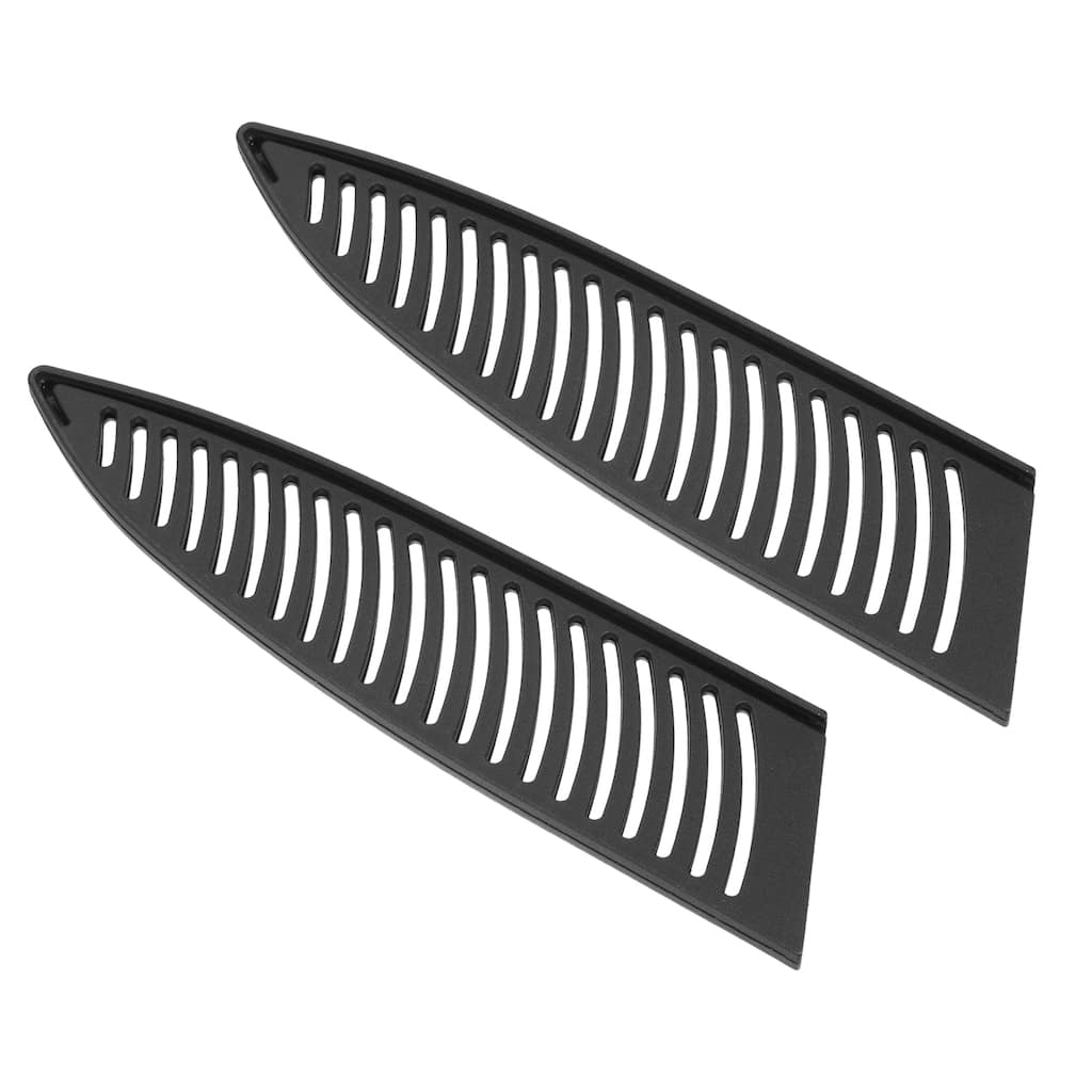 2Pcs PP Kitchen Knife Sheath Cover Sleeves for 8" Chef Knife, Black