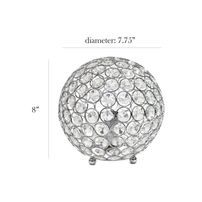 Crystal Ball Sequin Table Lamp