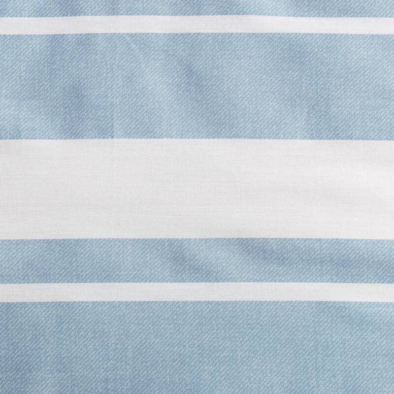 Nautica Riverside Stripe Reversible Fine Pattern Cotton Coastal Comforter (Blue)