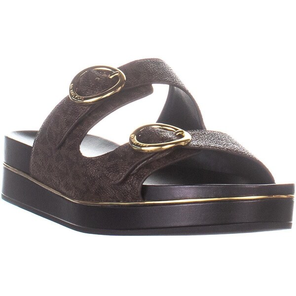 mk logo sandals