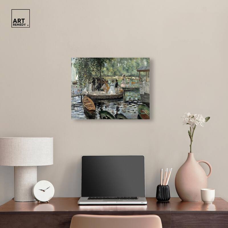 La Grenouillere 1869 Canvas by Art Remedy, Gallery Wrapped