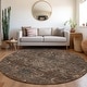 preview thumbnail 83 of 135, Machine Washable Indoor/ Outdoor Boho Traditional Chantille Rug Fudge - 8' x 8'
