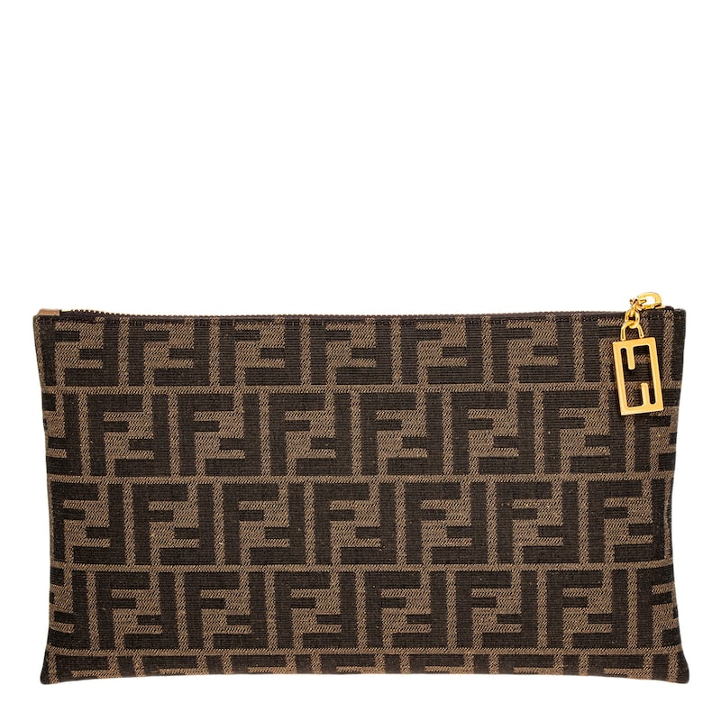 Fendi Medium Baguette Pouch - Brown