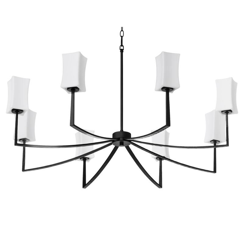Quorum International 681-8 8 Light 44" Wide Chandelier - Matte Black