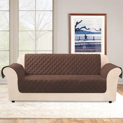 SureFit Microfiber Non Slip Waterproof Sofa Furniture Cover