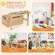 preview thumbnail 10 of 29, Costway 3-in-1 Kids Convertible Storage Bench Wood Activity Table and - See Details