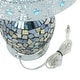 preview thumbnail 4 of 12, River of Goods Mattei Jeweled Metal Shade with Mosaic Base Table Lamp