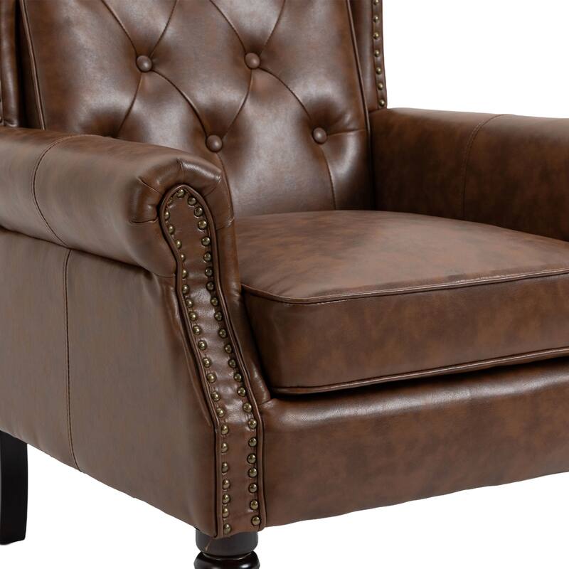 Mid Century Nailhead Decorative Armchair