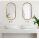 preview thumbnail 7 of 30, Kate and Laurel Travis Capsule Oval Framed Wall Mirror