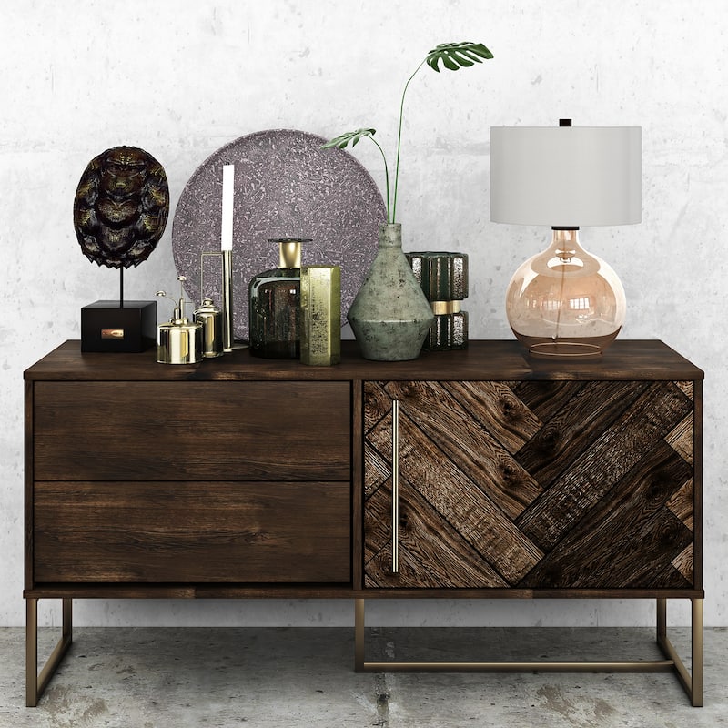 Lucia Table Lamp in Luster Glass with Linen Shade