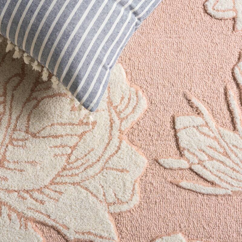 SAFAVIEH Handmade Glamour Arsenia Floral Wool Rug