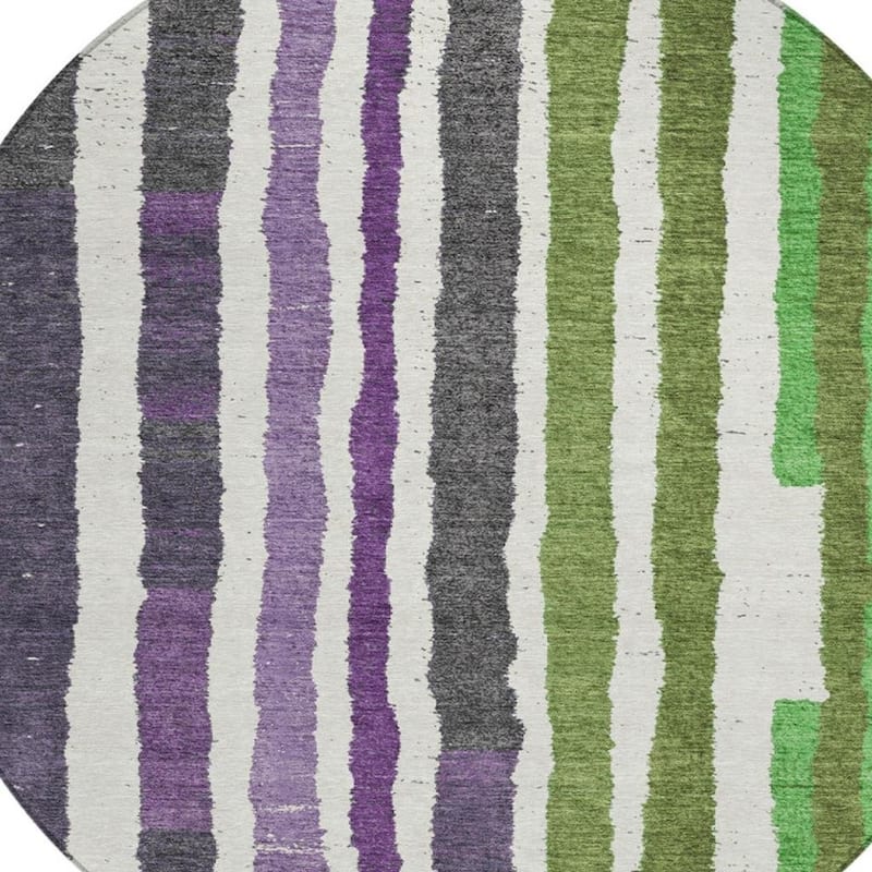 HomeRoots Striped Transitional Rectangle Outdoor Rug