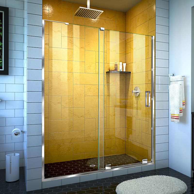 DreamLine Mirage-Z 50-54 in. W x 72 in. H Frameless Sliding Shower Door - 50" - 54" W - Chrome Finish