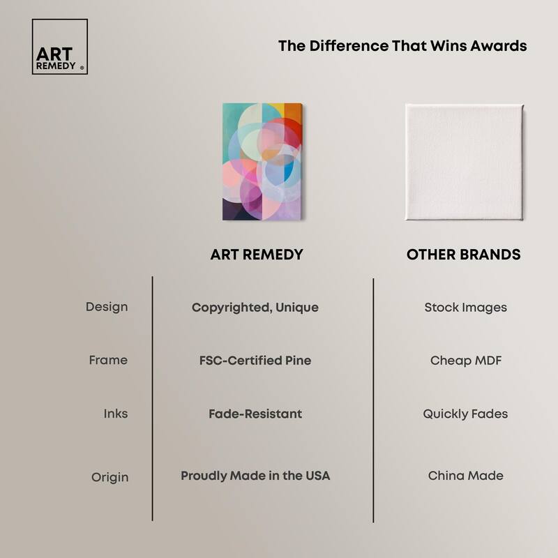Oneiric Circles II Canvas by Art Remedy, Gallery Wrapped