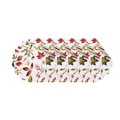 Camilla Round Quilted Placemat Set 6