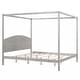 preview thumbnail 13 of 13, King Size Canopy Platform Bed with Headboard and Support Legs