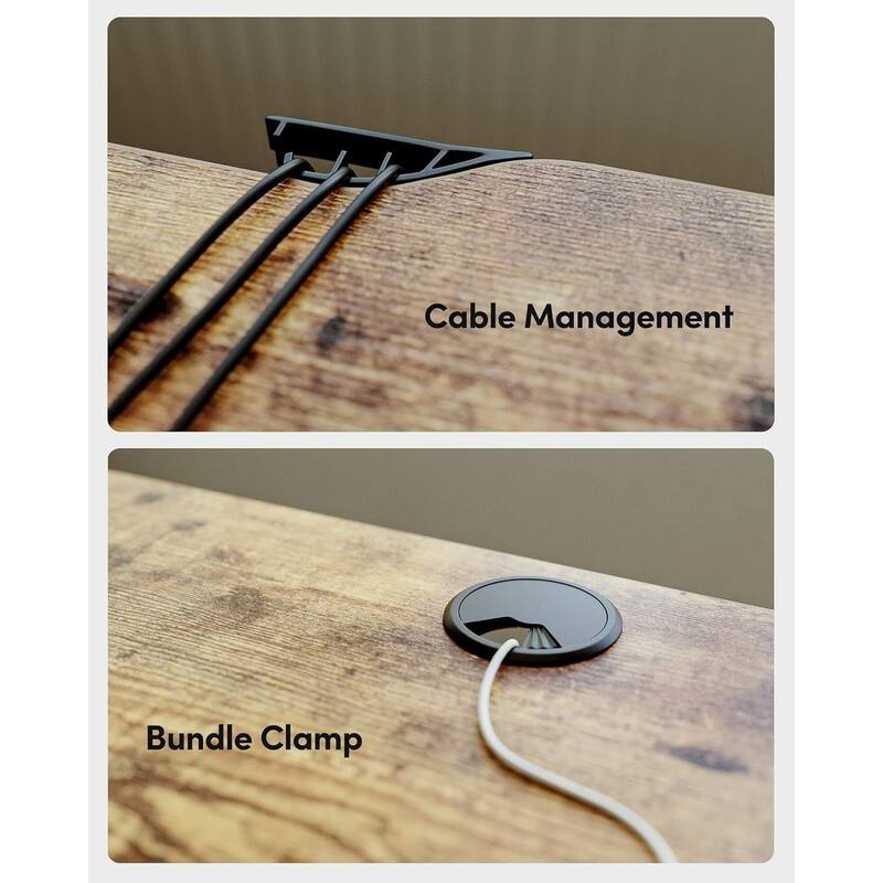 FEZIBO Height Adjustable Electric Standing Desk, Stand up Table, Sit Stand Home Office Desk with Splice Board