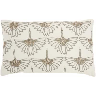 Brilliant Ivory lumbar Pillow