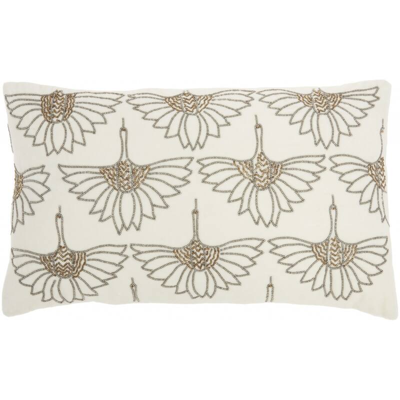 Brilliant Ivory lumbar Pillow