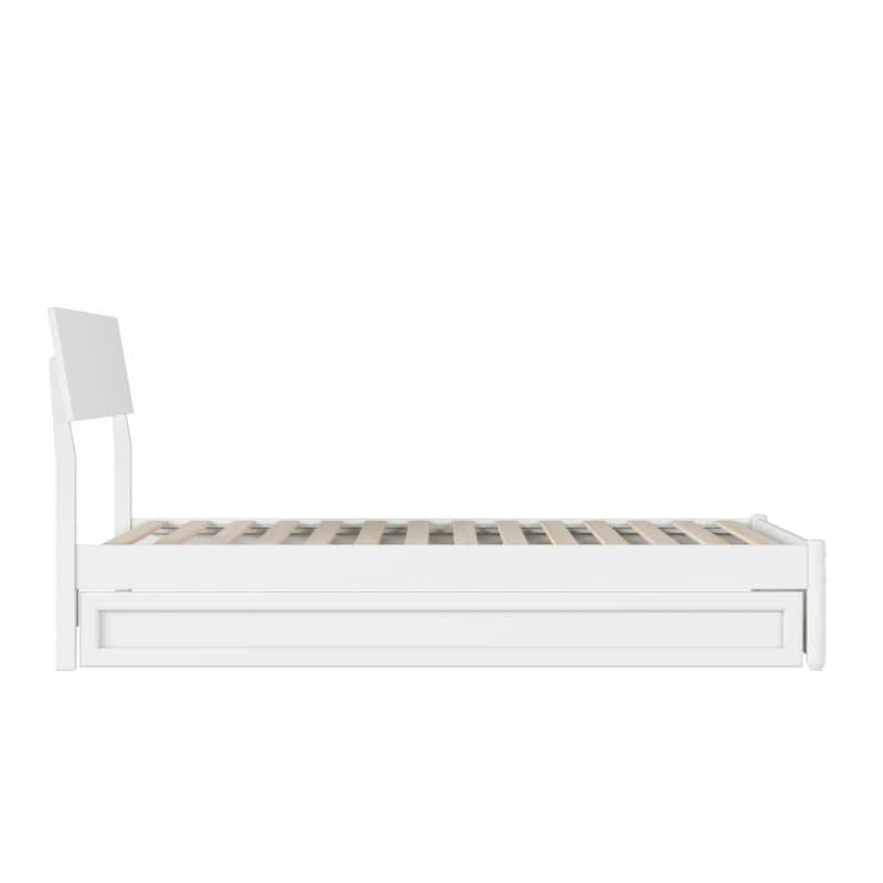 Norla Wood Platform Bed with Trundle