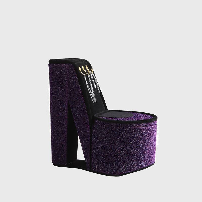 High Heel Shoe Design Jewelry Box with Hooks